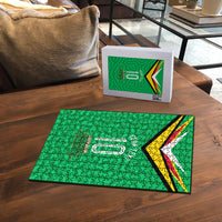 Personalized Guyana Cricket Amazon Warriors Puzzle Tribal Warrior Mascot Fan