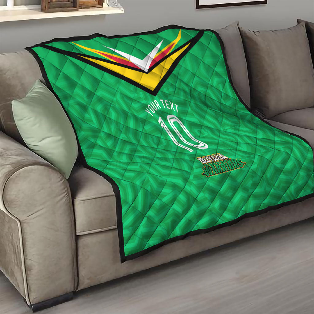 Personalized Guyana Cricket Amazon Warriors Quilt Tribal Warrior Mascot Fan