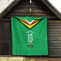 Personalized Guyana Cricket Amazon Warriors Quilt Tribal Warrior Mascot Fan