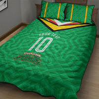 Personalized Guyana Cricket Amazon Warriors Quilt Bed Set Tribal Warrior Mascot Fan