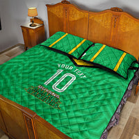 Personalized Guyana Cricket Amazon Warriors Quilt Bed Set Tribal Warrior Mascot Fan