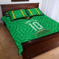 Personalized Guyana Cricket Amazon Warriors Quilt Bed Set Tribal Warrior Mascot Fan