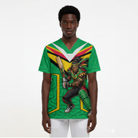 Personalized Guyana Cricket Amazon Warriors Scrub Top Tribal Warrior Mascot Fan