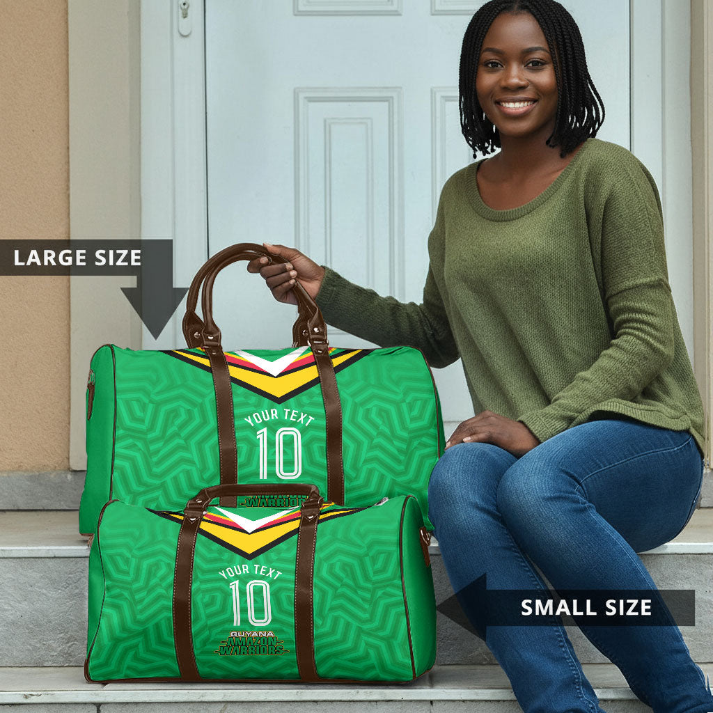 Personalized Guyana Cricket Amazon Warriors Travel Bag Tribal Warrior Mascot Fan
