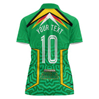 Personalized Guyana Cricket Amazon Warriors Women Polo Shirt Tribal Warrior Mascot Fan