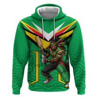 Personalized Guyana Cricket Amazon Warriors Zip Hoodie Tribal Warrior Mascot Fan