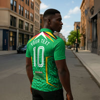 Personalized Guyana Cricket Amazon Warriors Zipper Polo Shirt Tribal Warrior Mascot Fan
