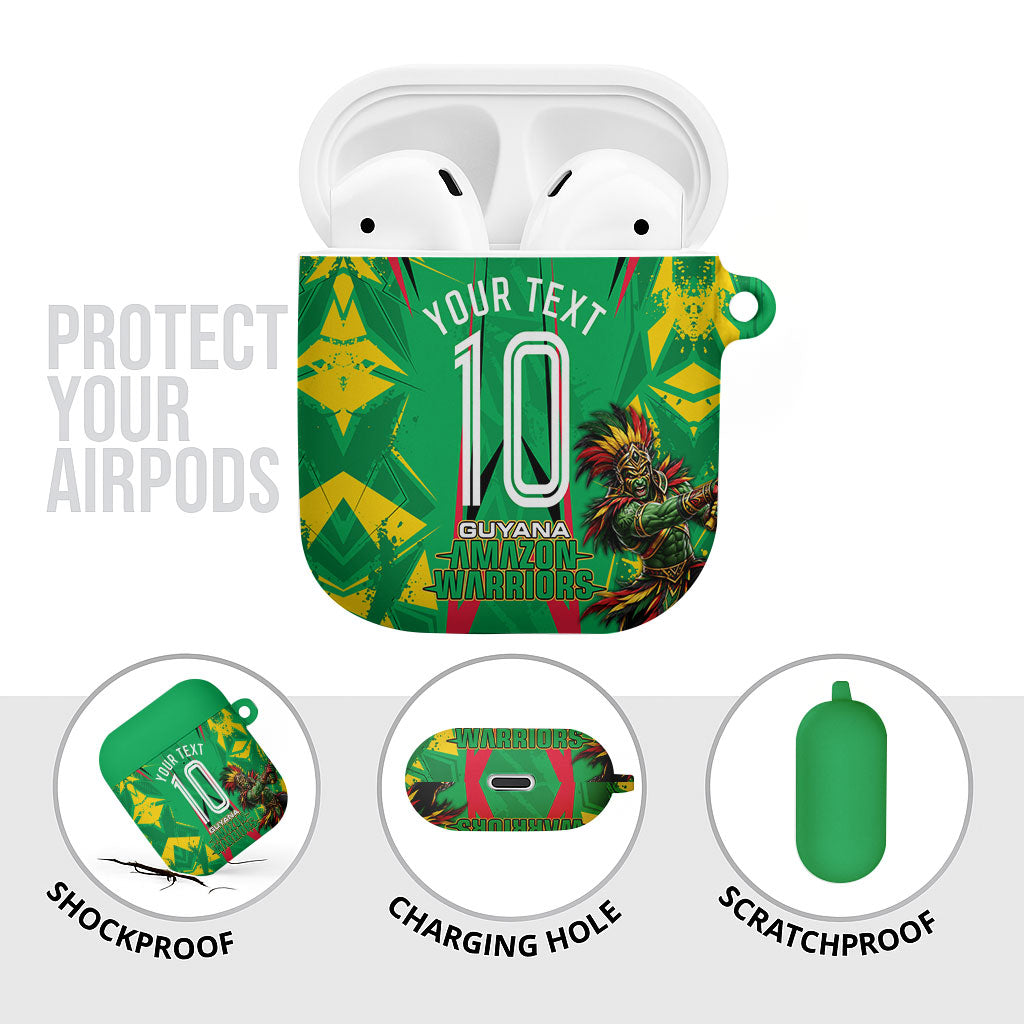 Personalized Guyana Cricket AirPods Case Amazon Warriors Tribal Mascot Sports