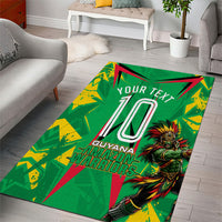 Personalized Guyana Cricket Area Rug Amazon Warriors Tribal Mascot Sports