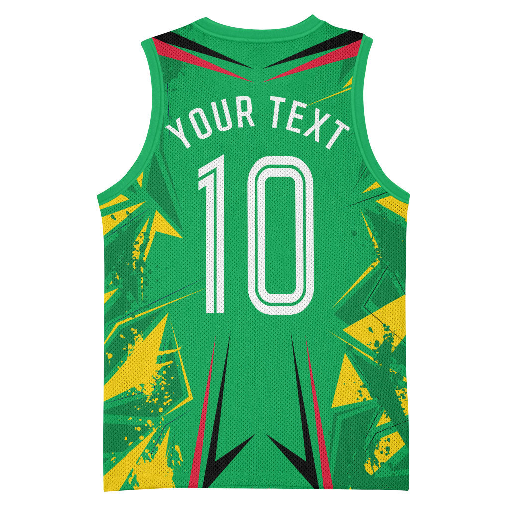 Personalized Guyana Cricket Basketball Jersey Amazon Warriors Tribal Mascot Sports