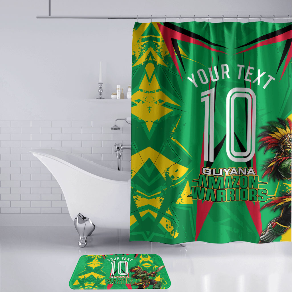Personalized Guyana Cricket Bathroom Set Amazon Warriors Tribal Mascot Sports
