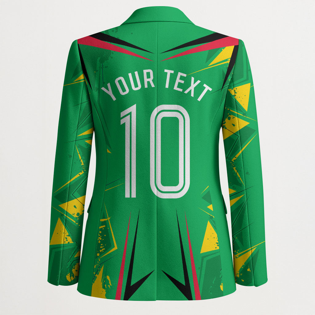 Personalized Guyana Cricket Blazer Amazon Warriors Tribal Mascot Sports