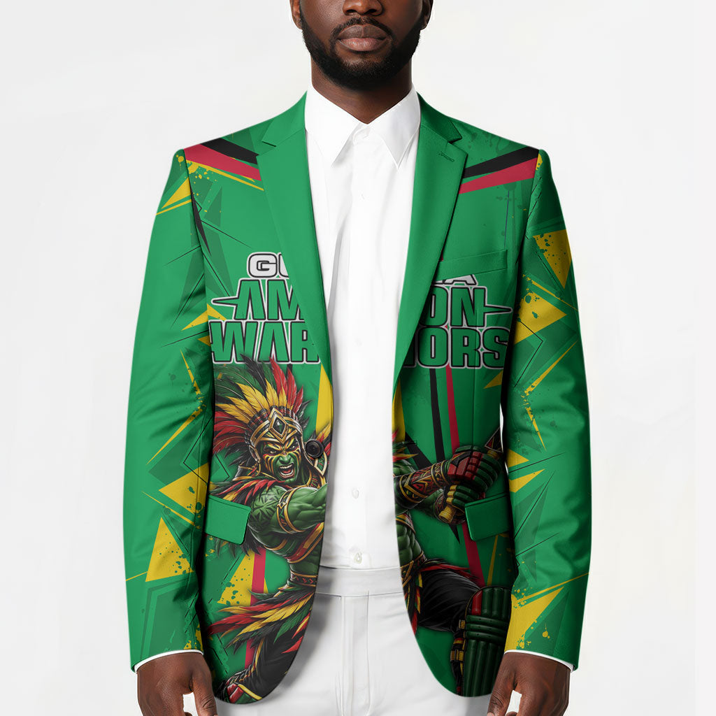 Personalized Guyana Cricket Blazer Amazon Warriors Tribal Mascot Sports