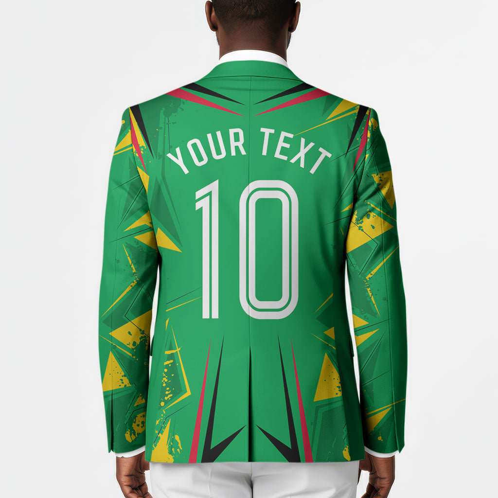Personalized Guyana Cricket Blazer Amazon Warriors Tribal Mascot Sports