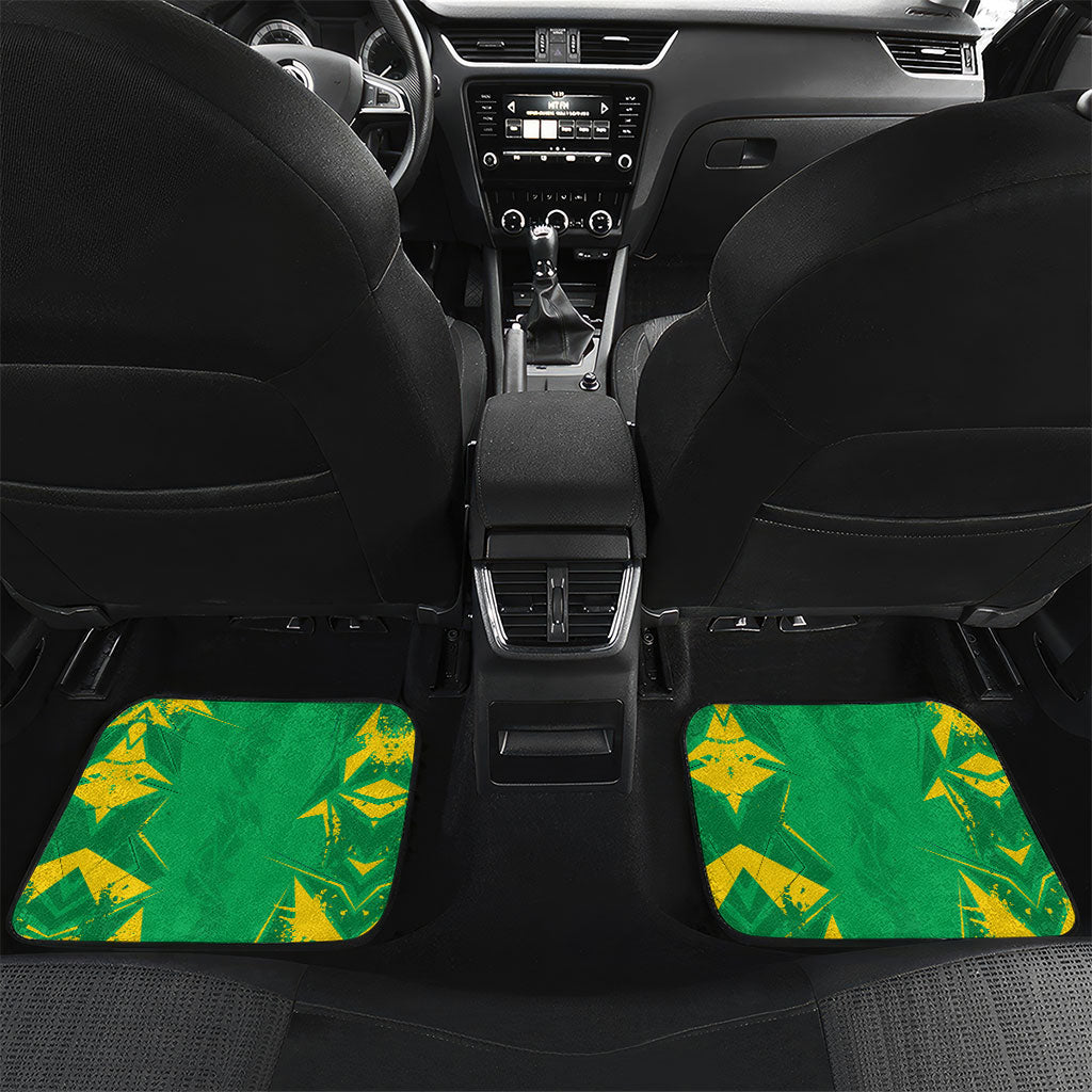 Personalized Guyana Cricket Car Mats Amazon Warriors Tribal Mascot Sports
