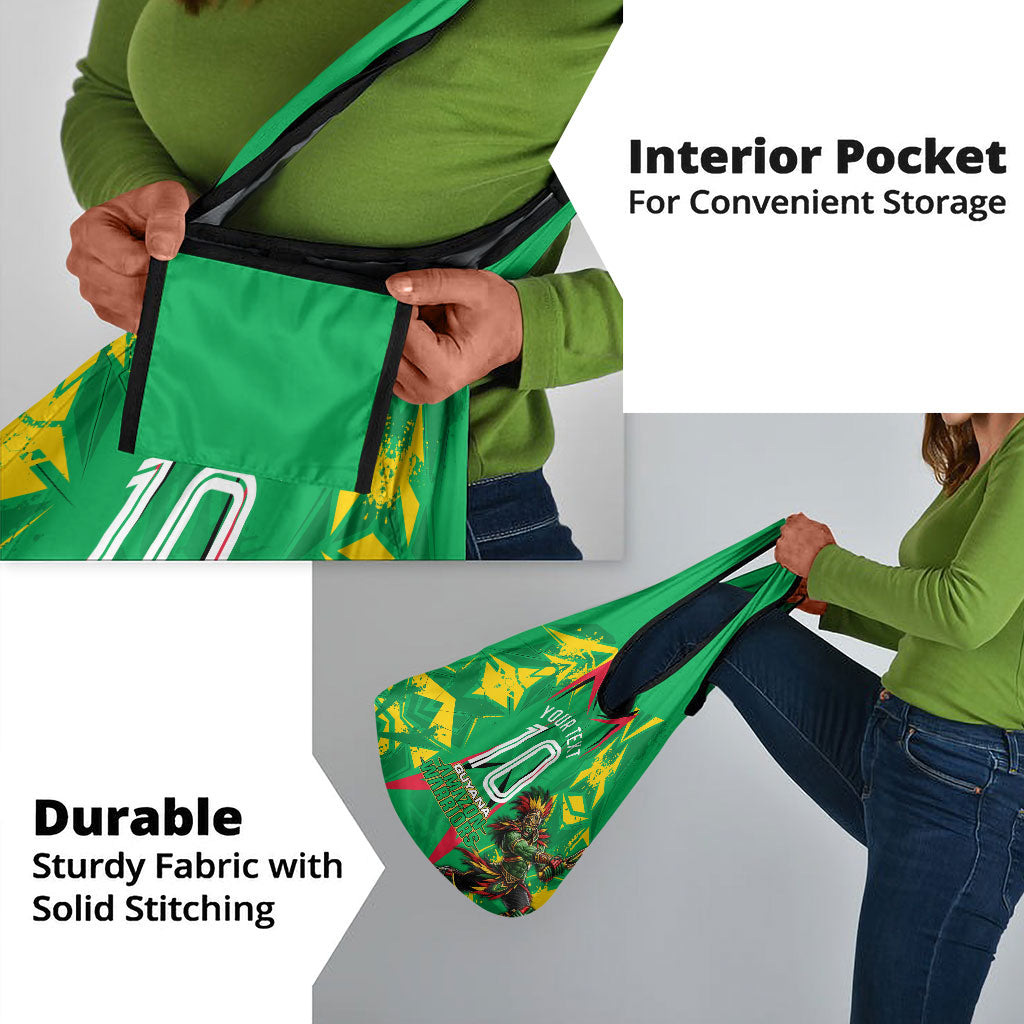 Personalized Guyana Cricket Grocery Bag Amazon Warriors Tribal Mascot Sports