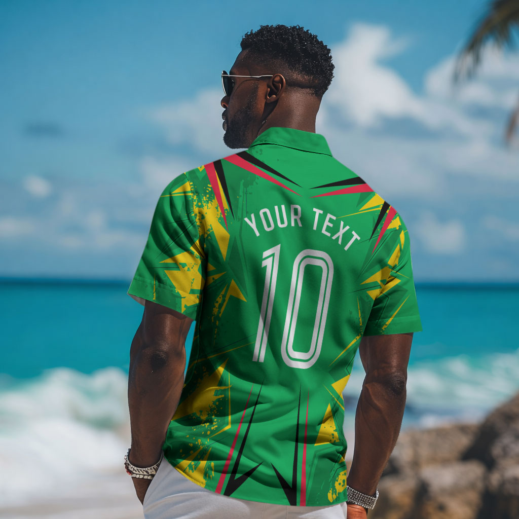 Personalized Guyana Cricket Hawaiian Shirt Amazon Warriors Tribal Mascot Sports