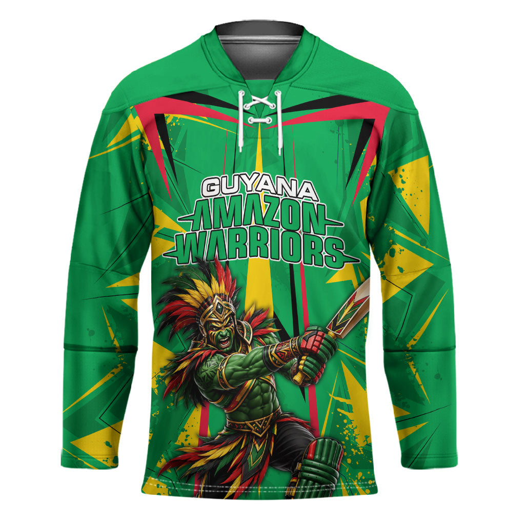 Personalized Guyana Cricket Hockey Jersey Amazon Warriors Tribal Mascot Sports