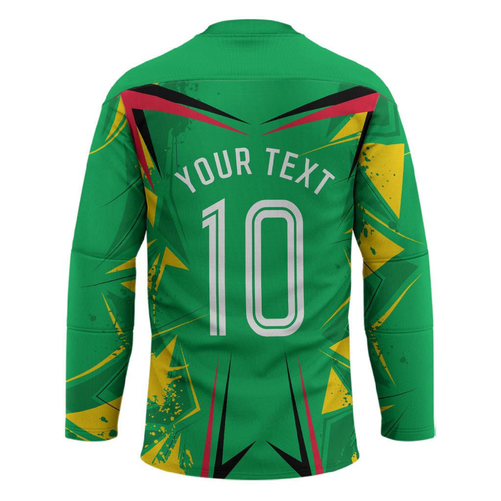 Personalized Guyana Cricket Hockey Jersey Amazon Warriors Tribal Mascot Sports