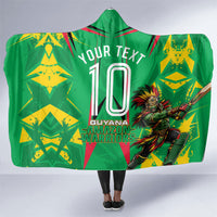 Personalized Guyana Cricket Hooded Blanket Amazon Warriors Tribal Mascot Sports