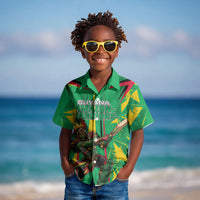 Personalized Guyana Cricket Kid Hawaiian Shirt Amazon Warriors Tribal Mascot Sports