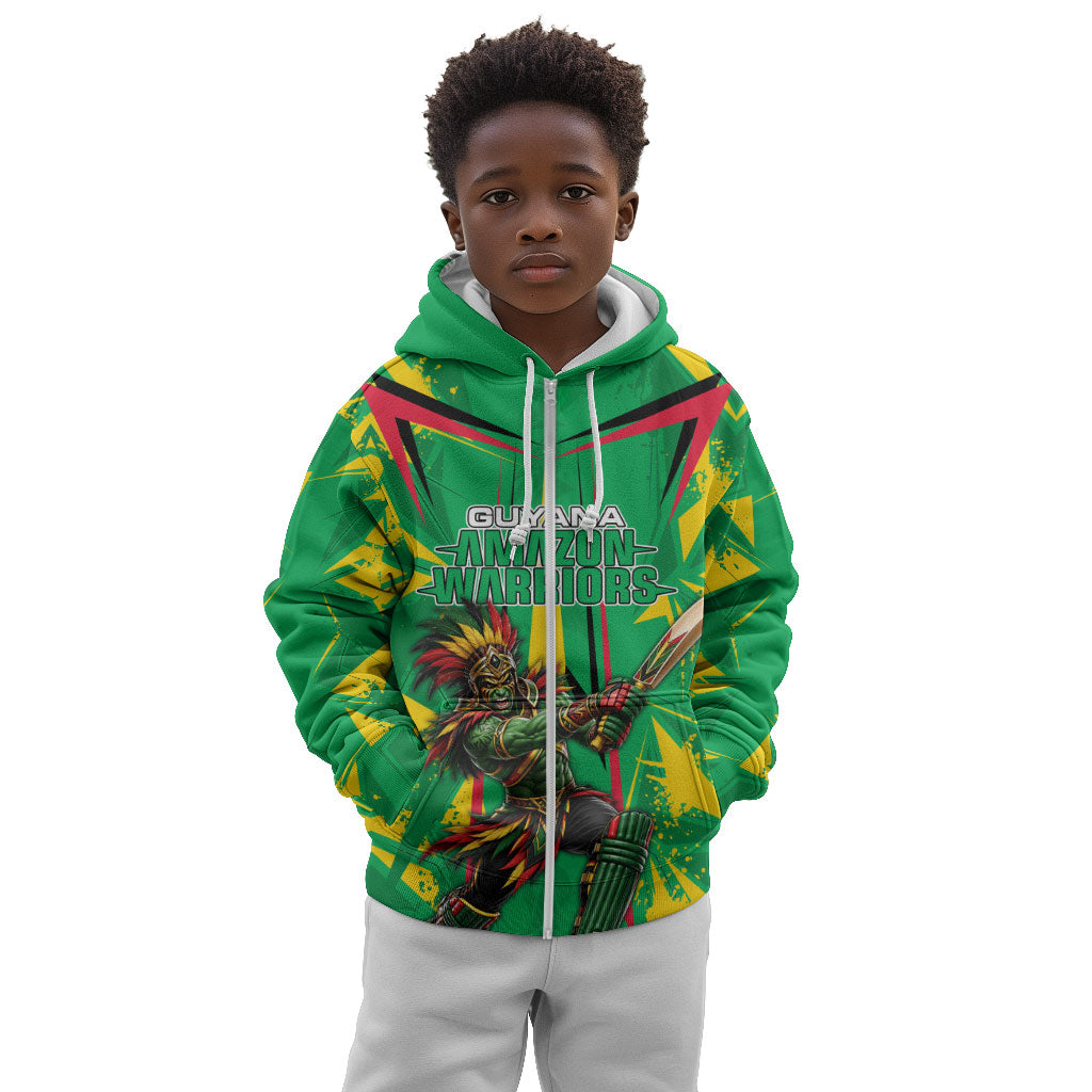 Personalized Guyana Cricket Kid Hoodie Amazon Warriors Tribal Mascot Sports