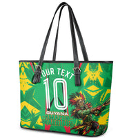 Personalized Guyana Cricket Leather Tote Bag Amazon Warriors Tribal Mascot Sports