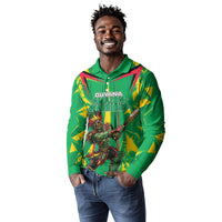 Personalized Guyana Cricket Long Sleeve Polo Shirt Amazon Warriors Tribal Mascot Sports
