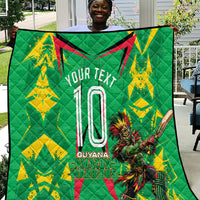 Personalized Guyana Cricket Quilt Amazon Warriors Tribal Mascot Sports