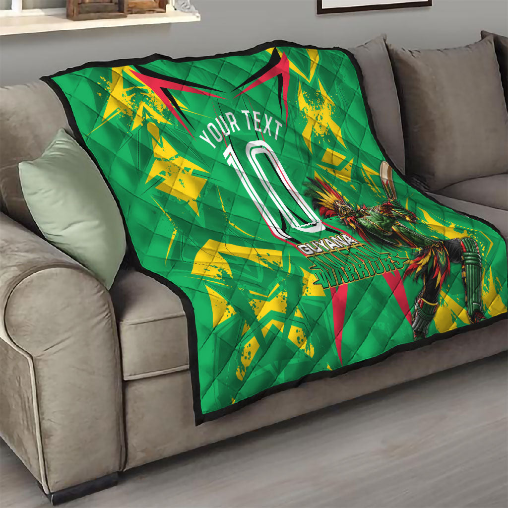 Personalized Guyana Cricket Quilt Amazon Warriors Tribal Mascot Sports