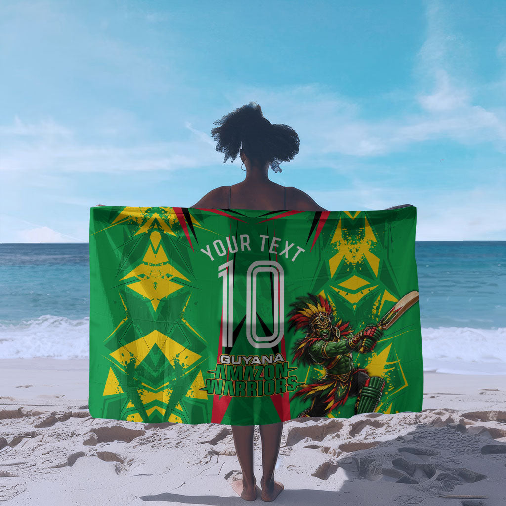 Personalized Guyana Cricket Sarong Amazon Warriors Tribal Mascot Sports