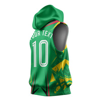Personalized Guyana Cricket Sleeveless Hoodie Amazon Warriors Tribal Mascot Sports
