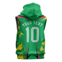 Personalized Guyana Cricket Sleeveless Zip Hoodie Amazon Warriors Tribal Mascot Sports