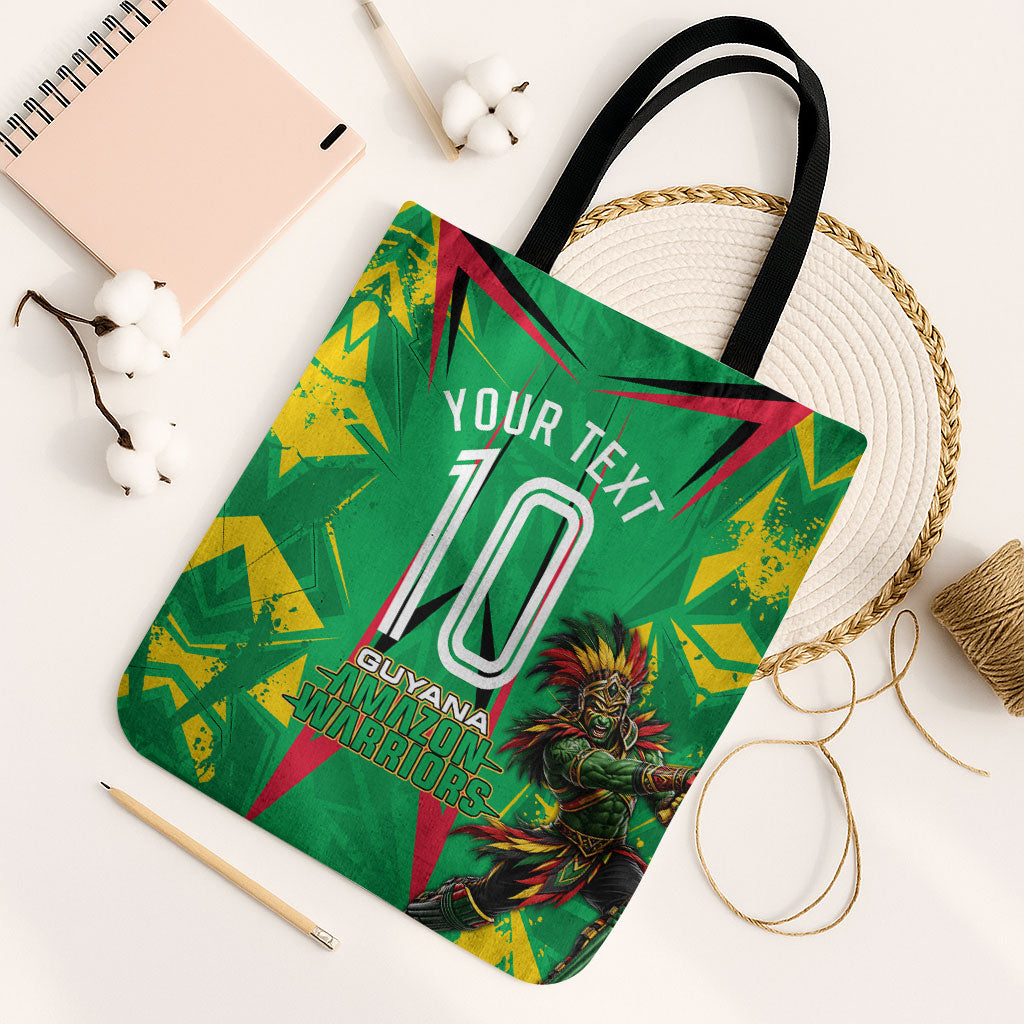 Personalized Guyana Cricket Tote Bag Amazon Warriors Tribal Mascot Sports