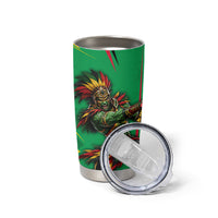 Personalized Guyana Cricket Tumbler Cup Amazon Warriors Tribal Mascot Sports
