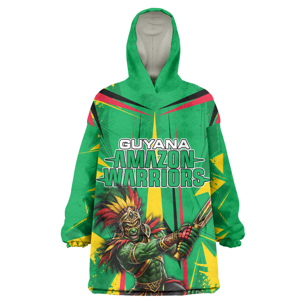 Personalized Guyana Cricket Wearable Blanket Hoodie Amazon Warriors Tribal Mascot Sports