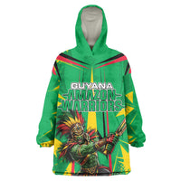 Personalized Guyana Cricket Wearable Blanket Hoodie Amazon Warriors Tribal Mascot Sports