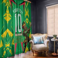 Personalized Guyana Cricket Window Curtain Amazon Warriors Tribal Mascot Sports