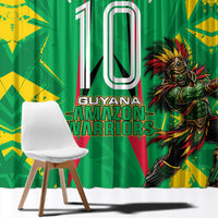 Personalized Guyana Cricket Window Curtain Amazon Warriors Tribal Mascot Sports