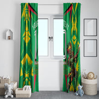 Personalized Guyana Cricket Window Curtain Amazon Warriors Tribal Mascot Sports