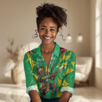 Personalized Guyana Cricket Women Casual Shirt Amazon Warriors Tribal Mascot Sports