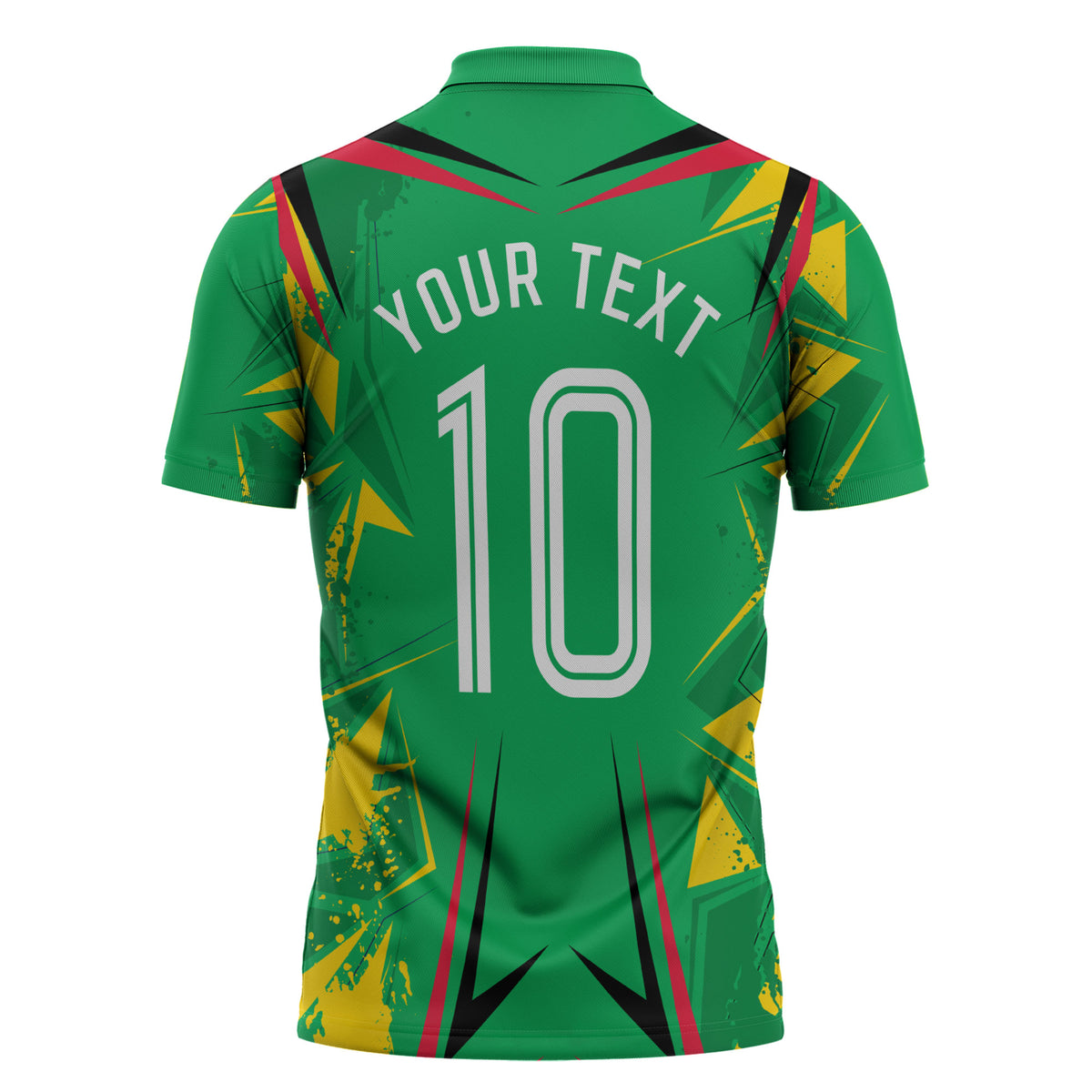Personalized Guyana Cricket Zipper Polo Shirt Amazon Warriors Tribal Mascot Sports