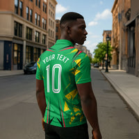 Personalized Guyana Cricket Zipper Polo Shirt Amazon Warriors Tribal Mascot Sports