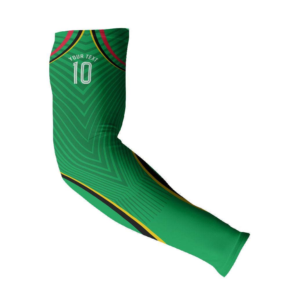 Personalized Guyana Cricket Amazon Warriors Arm Sleeves Modern Geometric Sports Fan