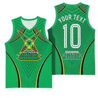 Personalized Guyana Cricket Amazon Warriors Basketball Jersey Modern Geometric Sports Fan