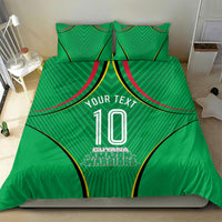 Personalized Guyana Cricket Amazon Warriors Bedding Set Modern Geometric Sports Fan