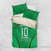 Personalized Guyana Cricket Amazon Warriors Bedding Set Modern Geometric Sports Fan