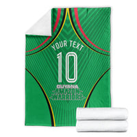 Personalized Guyana Cricket Amazon Warriors Blanket Modern Geometric Sports Fan