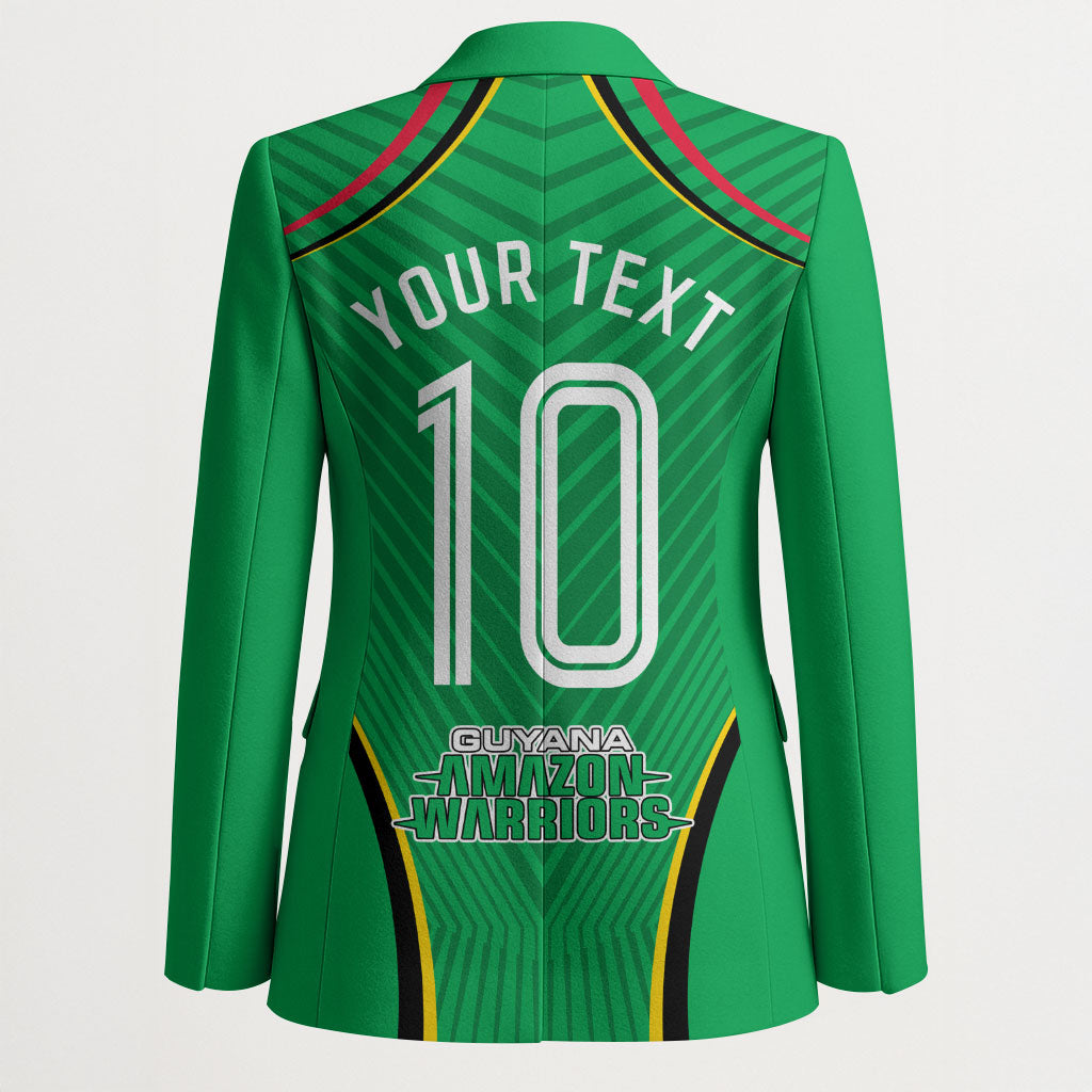 Personalized Guyana Cricket Amazon Warriors Blazer Modern Geometric Sports Fan