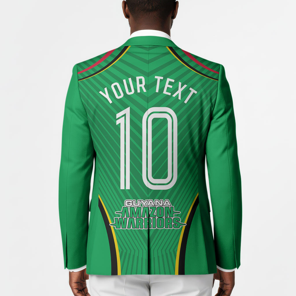 Personalized Guyana Cricket Amazon Warriors Blazer Modern Geometric Sports Fan